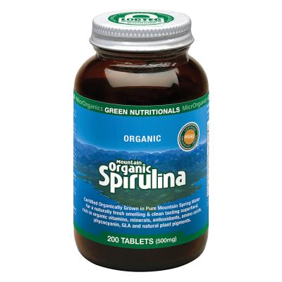 Green Nutritionals Mountain Organic Spirulina 500mg 200t